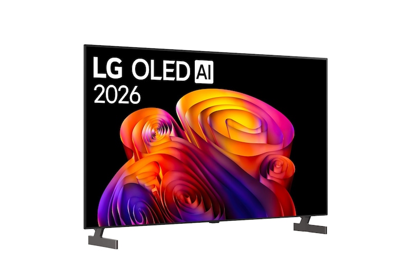 Foto inclinata TV OLED55B6ELC 2026